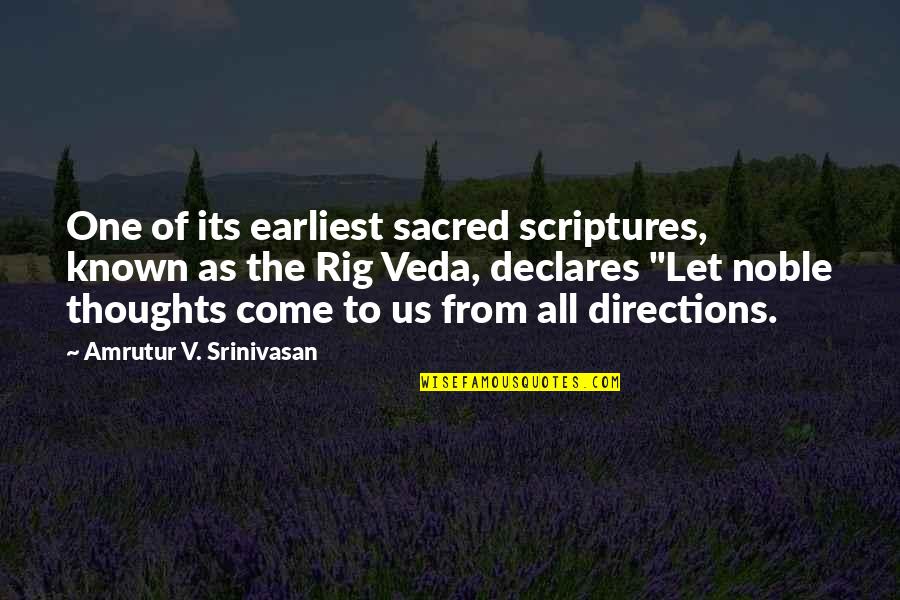 Deeper Christian Quotes By Amrutur V. Srinivasan: One of its earliest sacred scriptures, known as