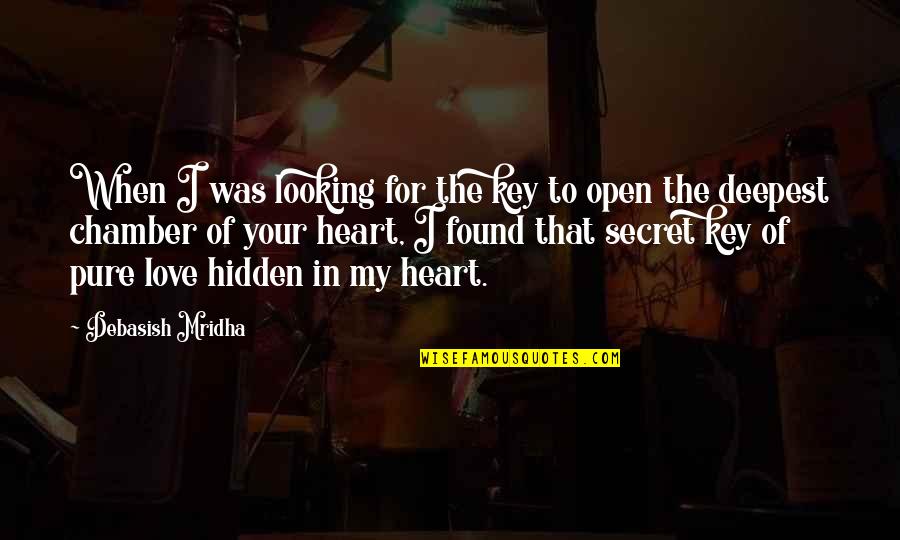 Deepest Quotes By Debasish Mridha: When I was looking for the key to