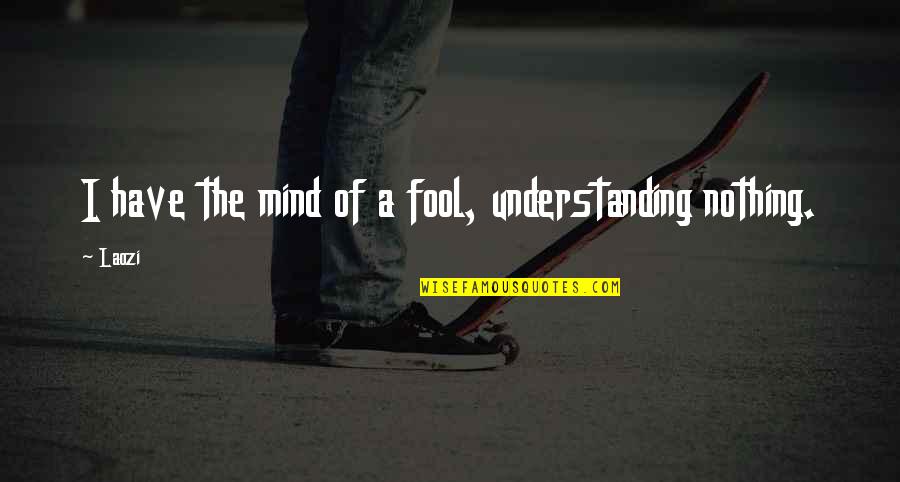 Dejan Tubic Quotes By Laozi: I have the mind of a fool, understanding