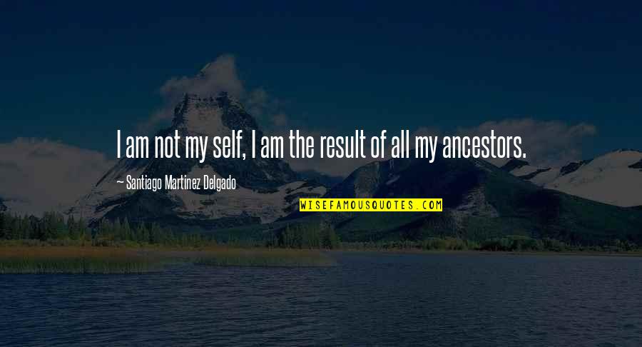 Delgado's Quotes By Santiago Martinez Delgado: I am not my self, I am the