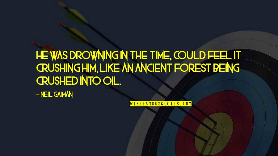 Denuke Oak Quotes By Neil Gaiman: He was drowning in the Time, could feel