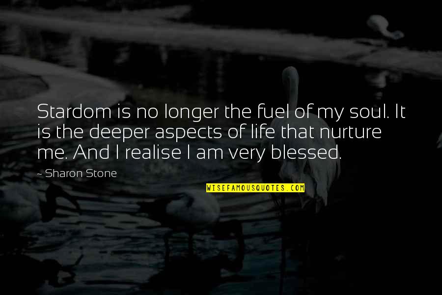 Despotes In The New Testament Quotes By Sharon Stone: Stardom is no longer the fuel of my