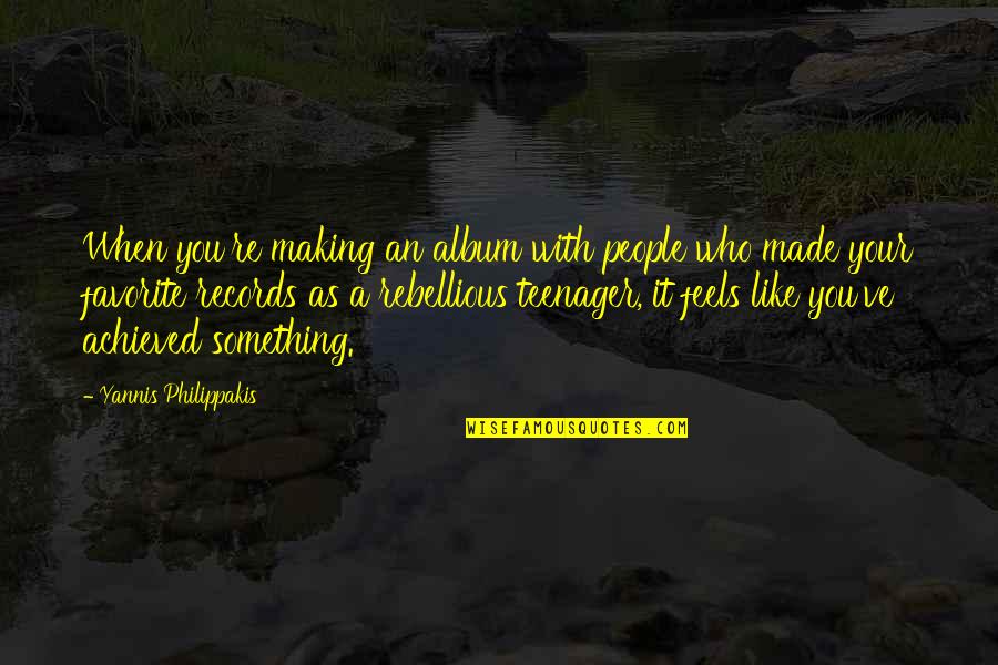 Dexter Cartoon Network Quotes By Yannis Philippakis: When you're making an album with people who