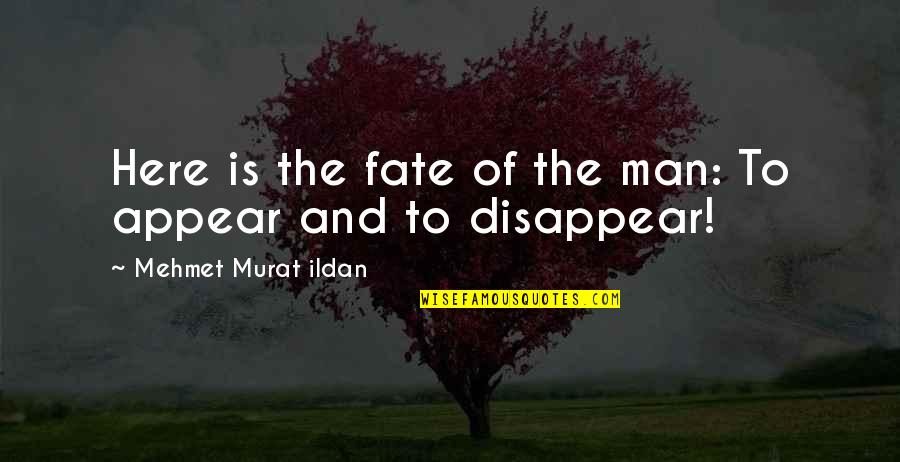 Diamantoni Stephen Quotes By Mehmet Murat Ildan: Here is the fate of the man: To