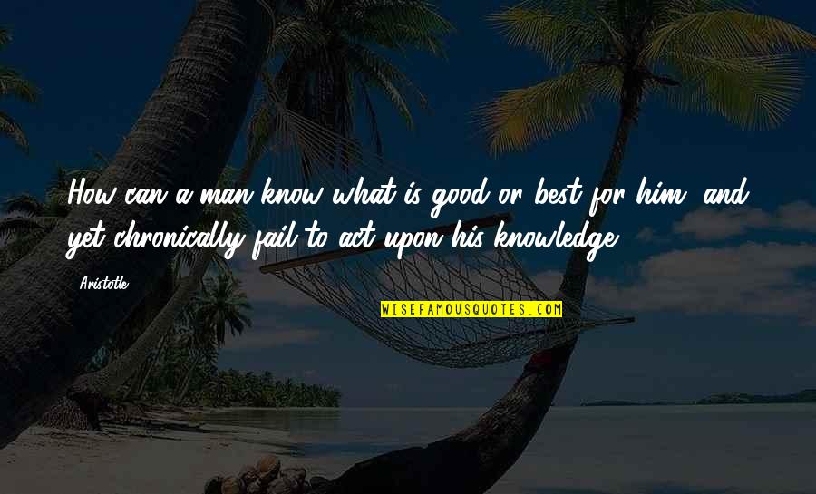 Dieste Quotes By Aristotle.: How can a man know what is good