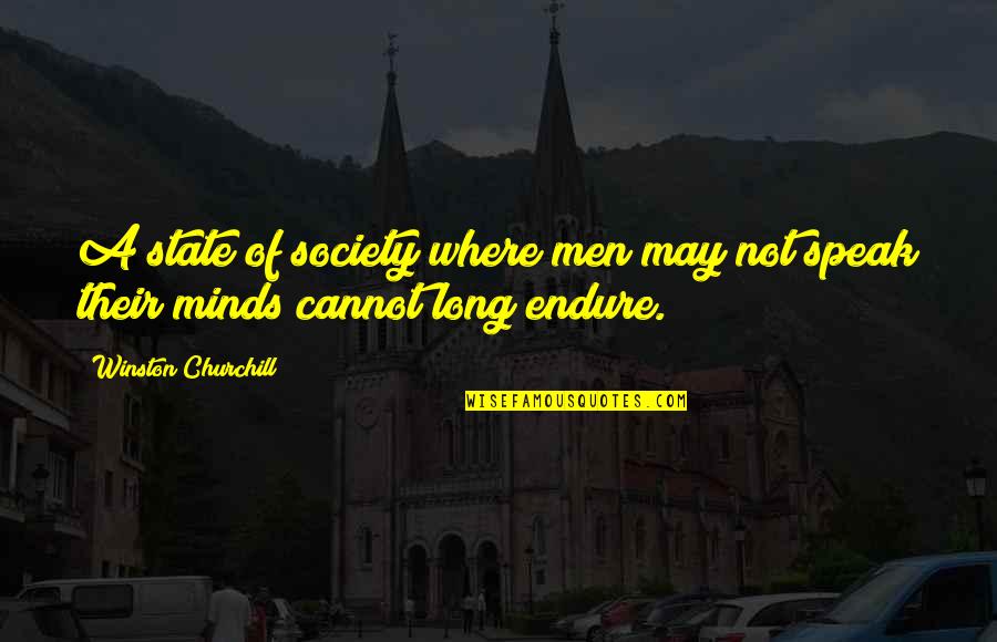 Difesa Consumatori Quotes By Winston Churchill: A state of society where men may not
