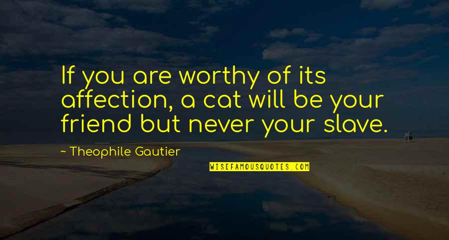 Difference Between Rich And Wealthy Quotes By Theophile Gautier: If you are worthy of its affection, a