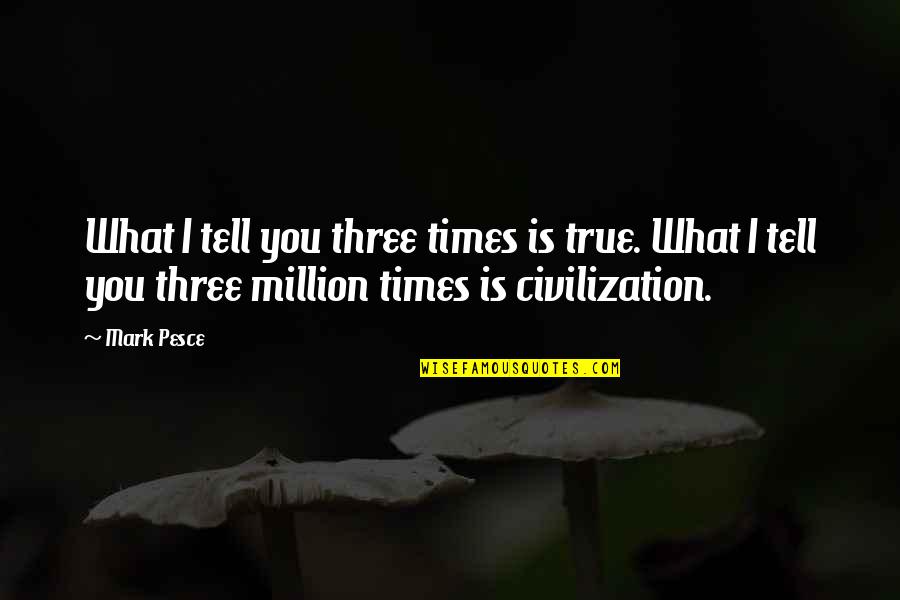 Dilatado Sinonimo Quotes By Mark Pesce: What I tell you three times is true.