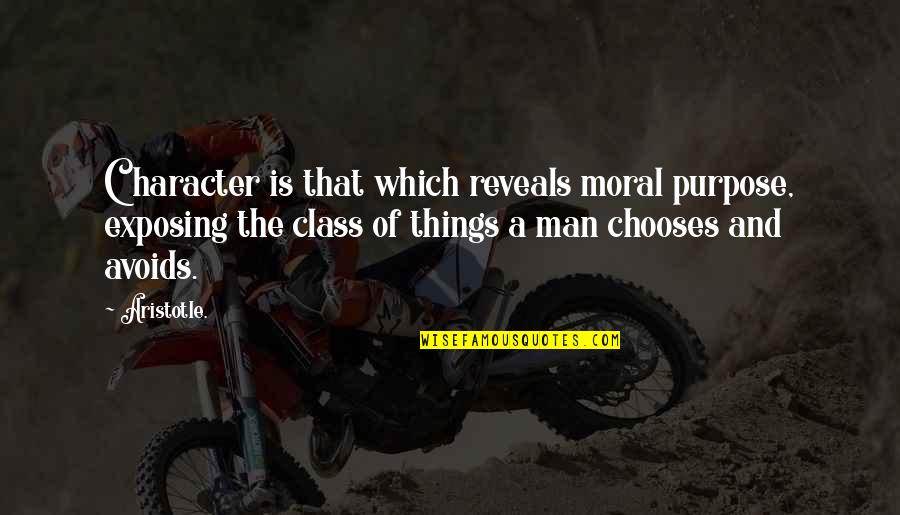 Dimitropoulos Vassilios Quotes By Aristotle.: Character is that which reveals moral purpose, exposing