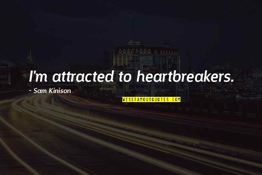 Disposizioni Attuazione Quotes By Sam Kinison: I'm attracted to heartbreakers.