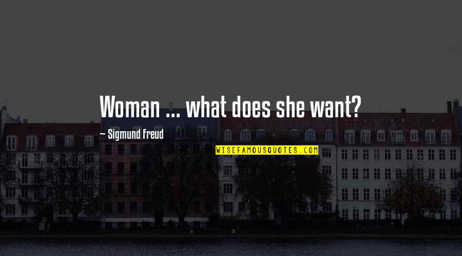 Distempered Head Quotes By Sigmund Freud: Woman ... what does she want?