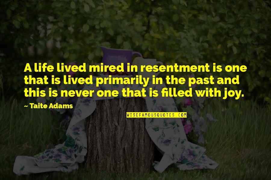 Dlz Engineering Quotes By Taite Adams: A life lived mired in resentment is one