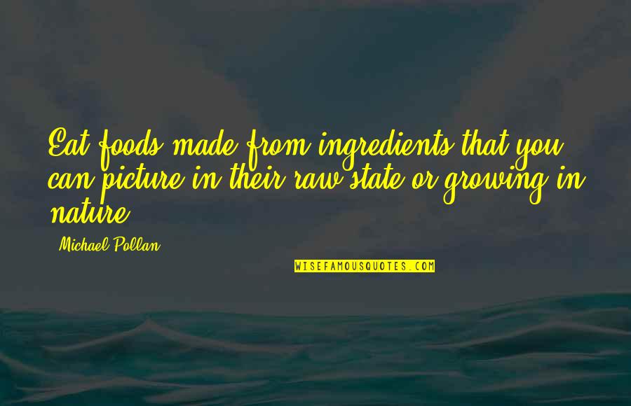 Do You Put Internal Thoughts In Quotes By Michael Pollan: Eat foods made from ingredients that you can