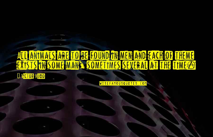 Does Period Go Inside Or Outside Of The Quotes By Victor Hugo: All animals are to be found in men