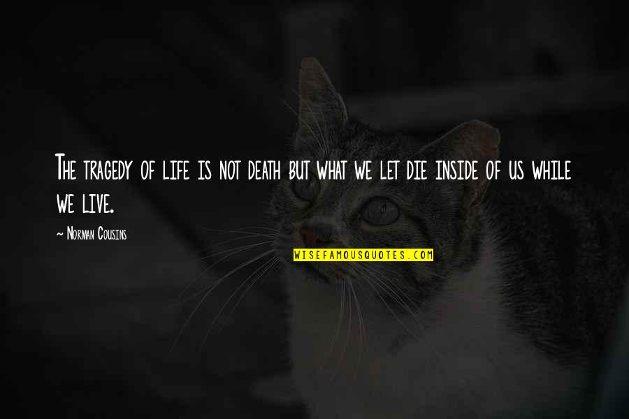 Dojcie Austria Quotes By Norman Cousins: The tragedy of life is not death but