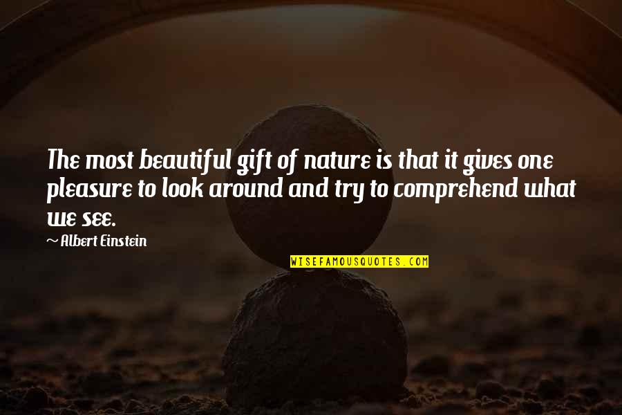 Doktrin Tni Quotes By Albert Einstein: The most beautiful gift of nature is that