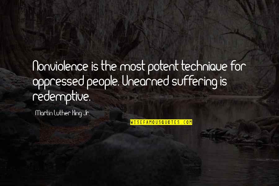 Don't Know Where I Stand With You Quotes By Martin Luther King Jr.: Nonviolence is the most potent technique for oppressed