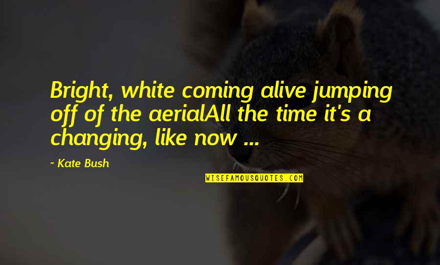 Dr Mortimer Quotes By Kate Bush: Bright, white coming alive jumping off of the