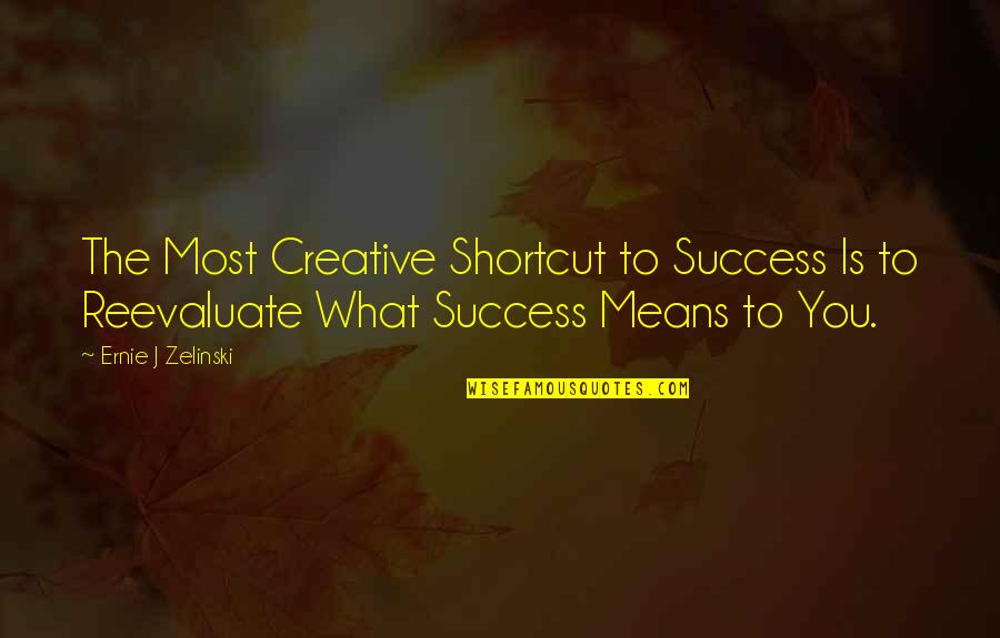 Dropping The Atomic Bomb Was Justified Quotes By Ernie J Zelinski: The Most Creative Shortcut to Success Is to