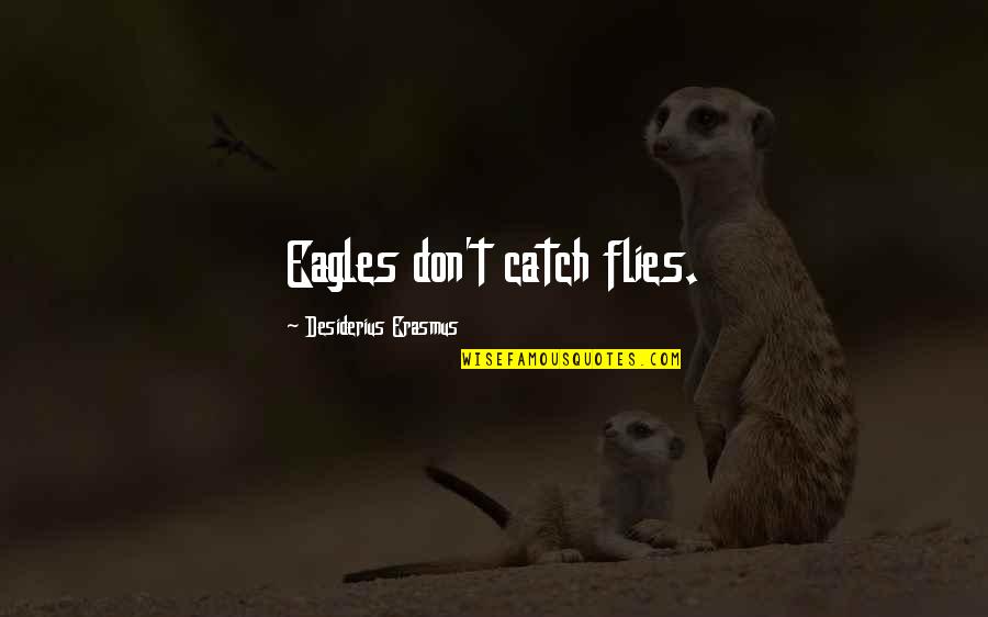 Eagles Quotes By Desiderius Erasmus: Eagles don't catch flies.