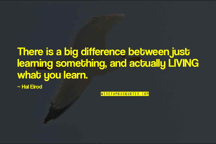 Eardwulf Last Kingdom Quotes By Hal Elrod: There is a big difference between just learning