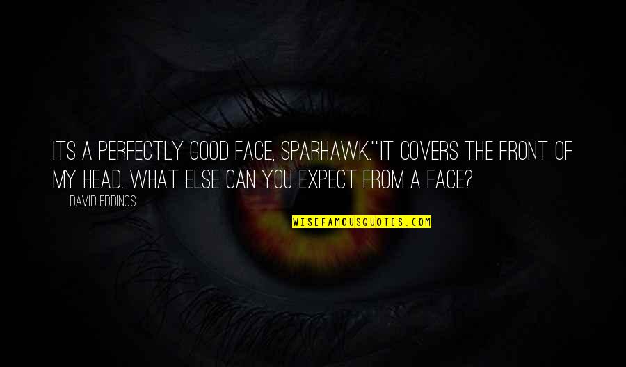 Eddings David Quotes By David Eddings: Its a perfectly good face, Sparhawk.""It covers the