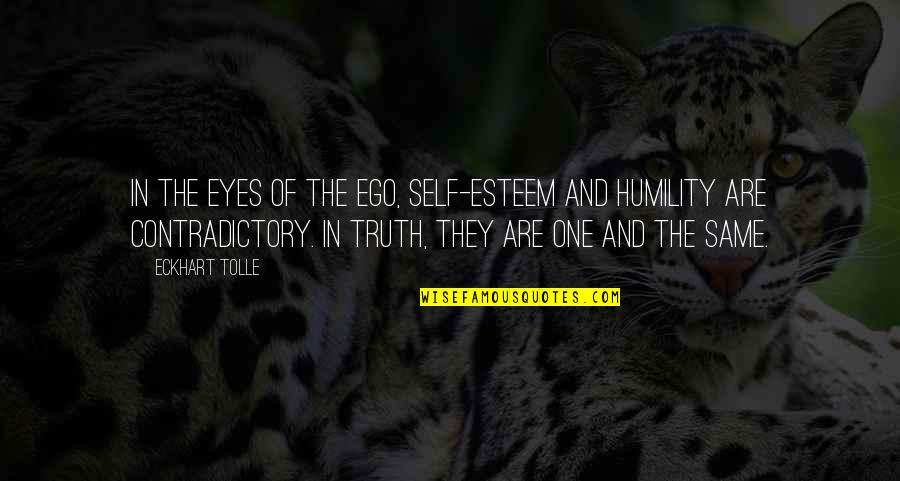 Ego Truth Quotes By Eckhart Tolle: In the eyes of the ego, self-esteem and