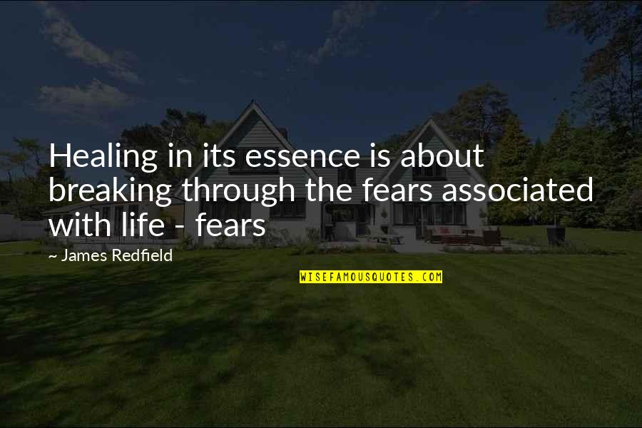 Egomaniacs Quotes By James Redfield: Healing in its essence is about breaking through