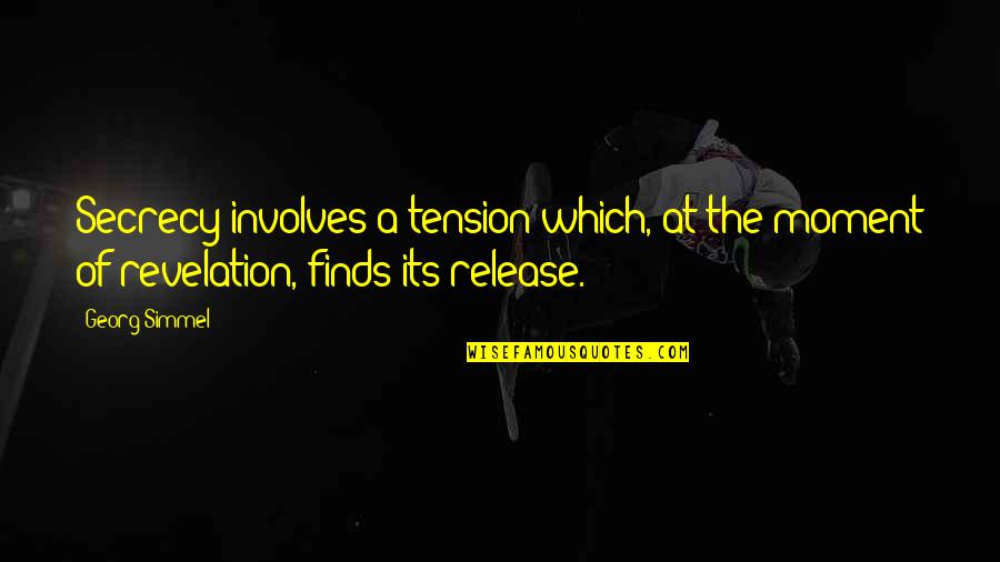 El Pollo Diablo Quotes By Georg Simmel: Secrecy involves a tension which, at the moment