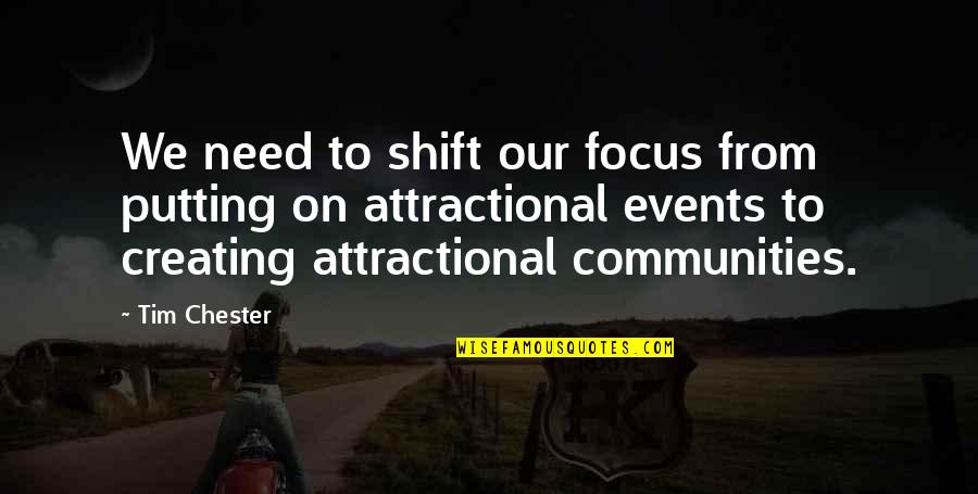 Enjoy Sunny Day Quotes By Tim Chester: We need to shift our focus from putting