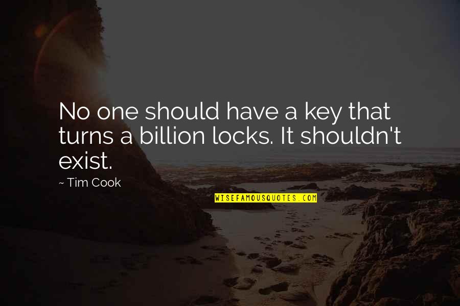 Enkeltpersonforetak Quotes By Tim Cook: No one should have a key that turns