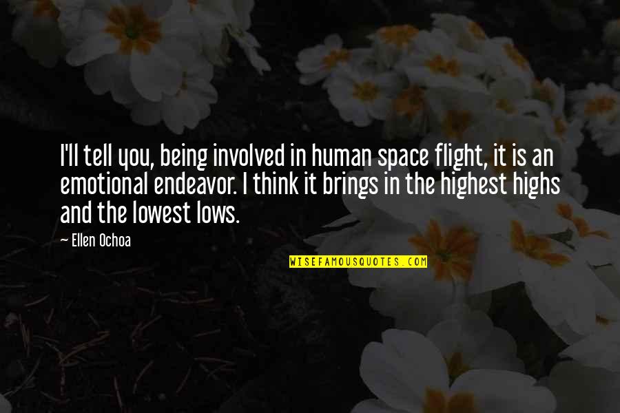 Ensamble Quotes By Ellen Ochoa: I'll tell you, being involved in human space