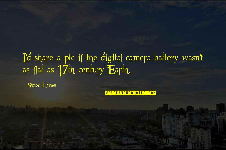 Entfernen Sie Quotes By Simon Haynes: I'd share a pic if the digital camera