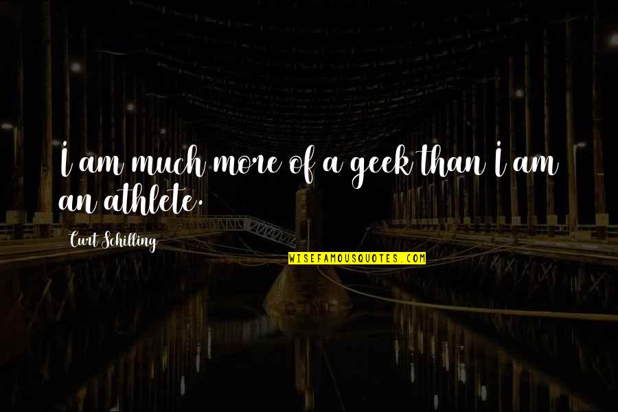 Entrepreneurialism Mean Quotes By Curt Schilling: I am much more of a geek than