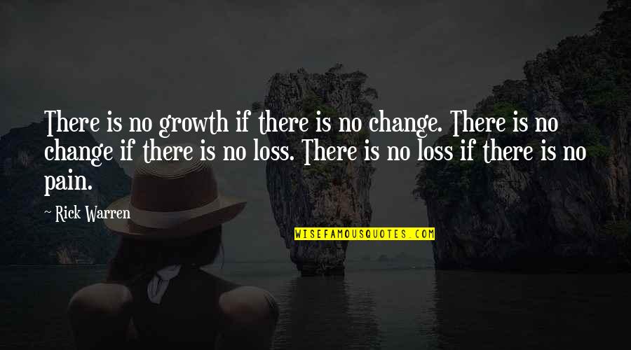 Epidemic Of Depression Quotes By Rick Warren: There is no growth if there is no