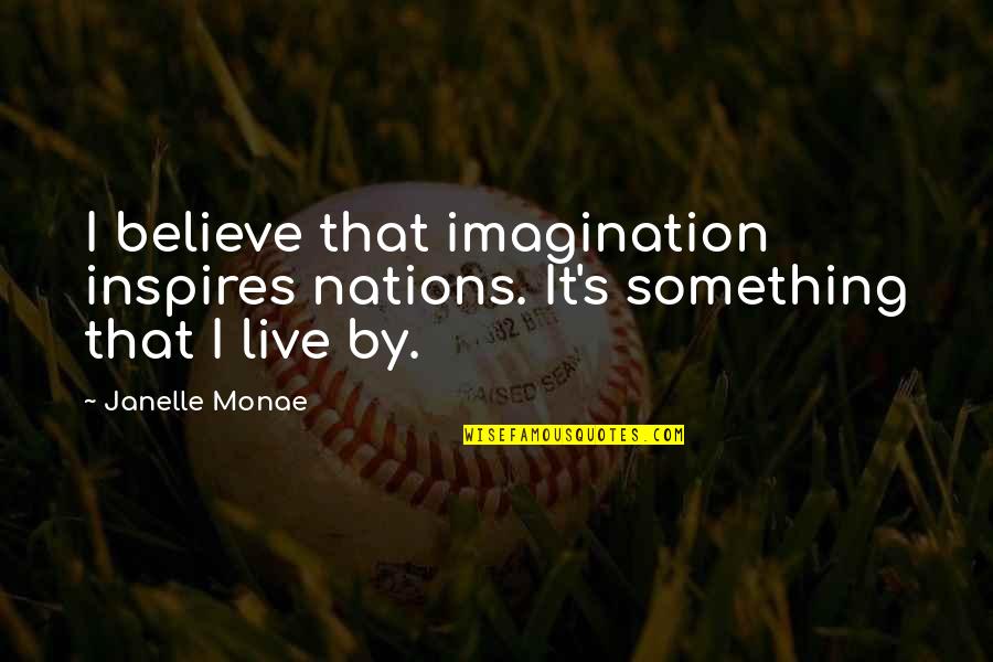 Estrellarse Significado Quotes By Janelle Monae: I believe that imagination inspires nations. It's something