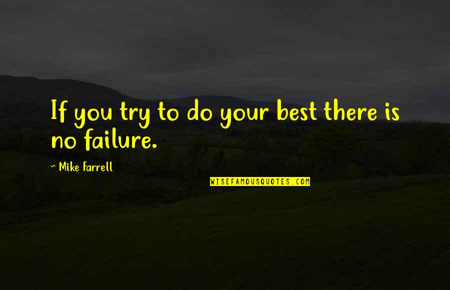 Estuche En Quotes By Mike Farrell: If you try to do your best there