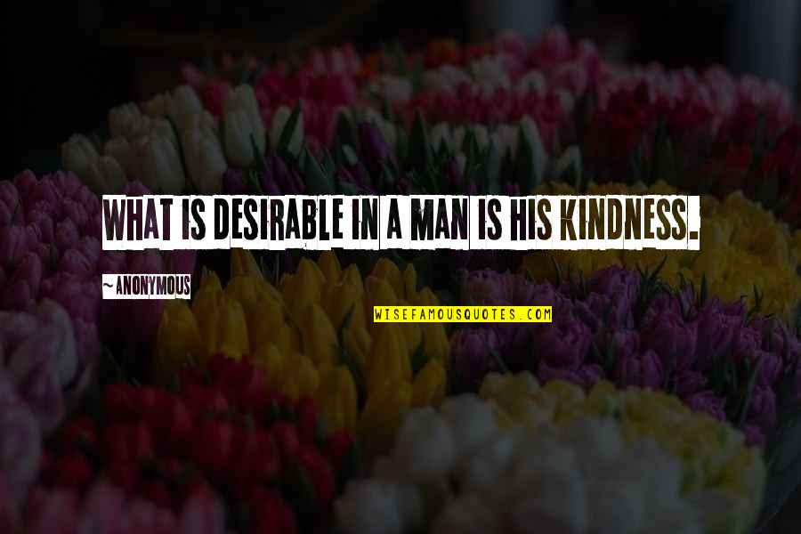 Eurasia Drilling Quotes By Anonymous: What is desirable in a man is his