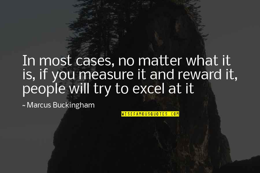 Excel If Quotes By Marcus Buckingham: In most cases, no matter what it is,