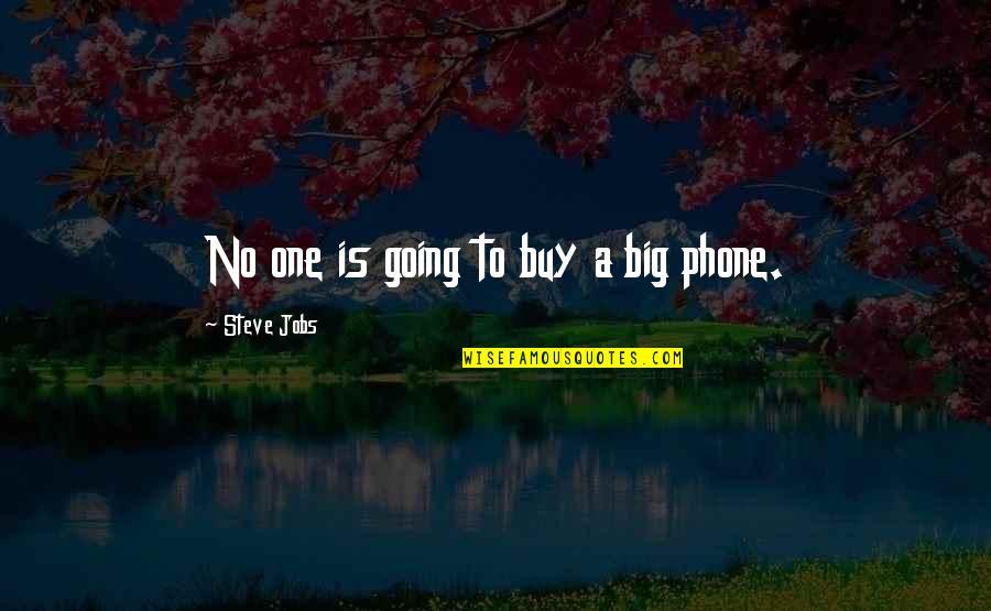 Expeditious Quotes By Steve Jobs: No one is going to buy a big