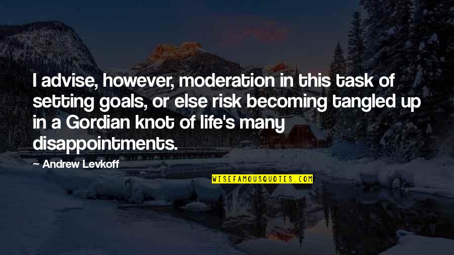 Extrusion Operator Quotes By Andrew Levkoff: I advise, however, moderation in this task of