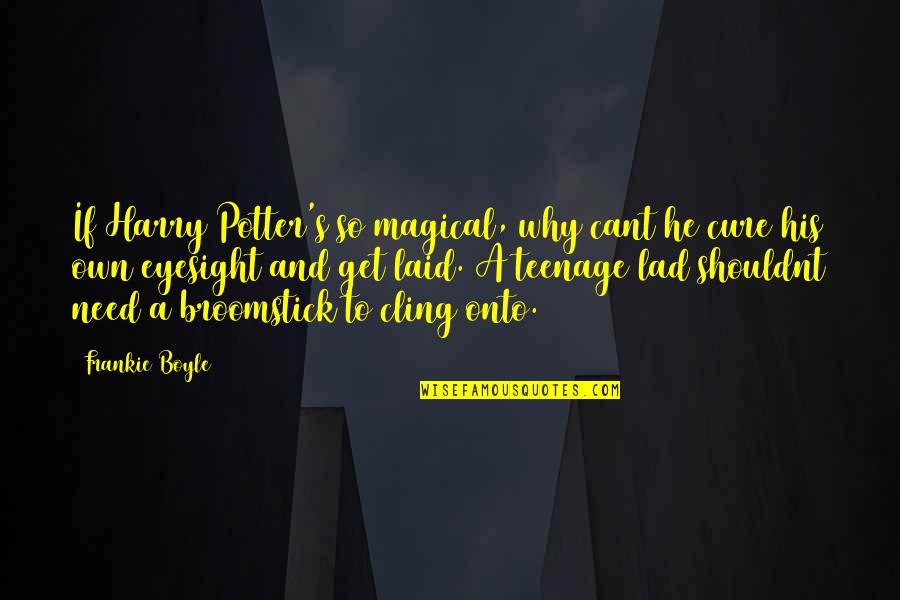 Eyesight's Quotes By Frankie Boyle: If Harry Potter's so magical, why cant he