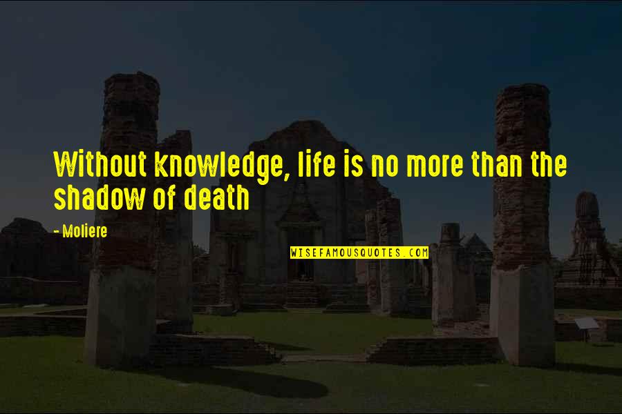 Faerun Timeline Quotes By Moliere: Without knowledge, life is no more than the