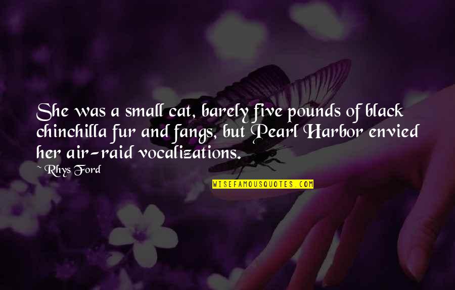 Fangs Quotes By Rhys Ford: She was a small cat, barely five pounds