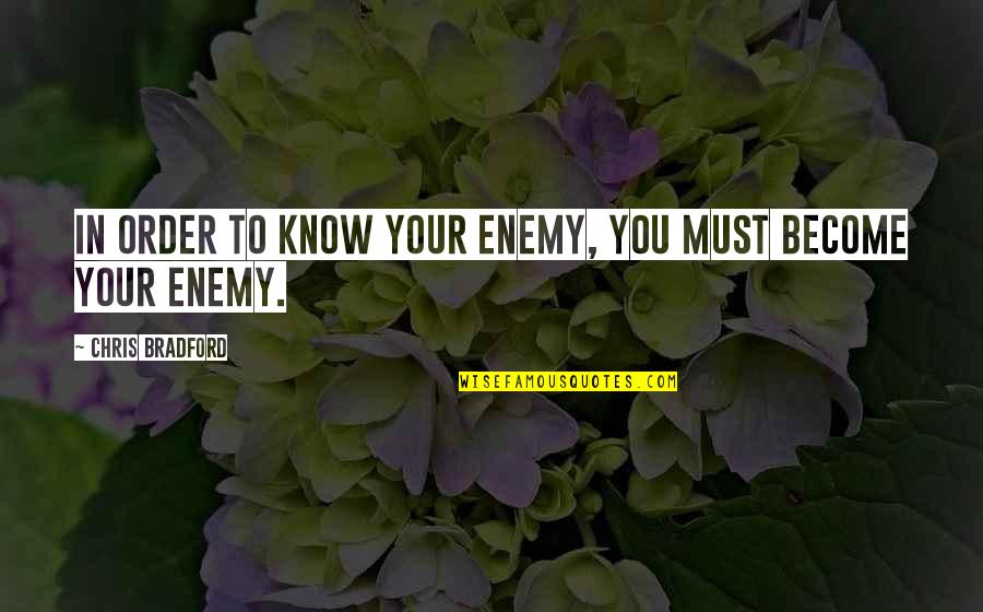 Fashionably Dated Quotes By Chris Bradford: In order to know your enemy, you must