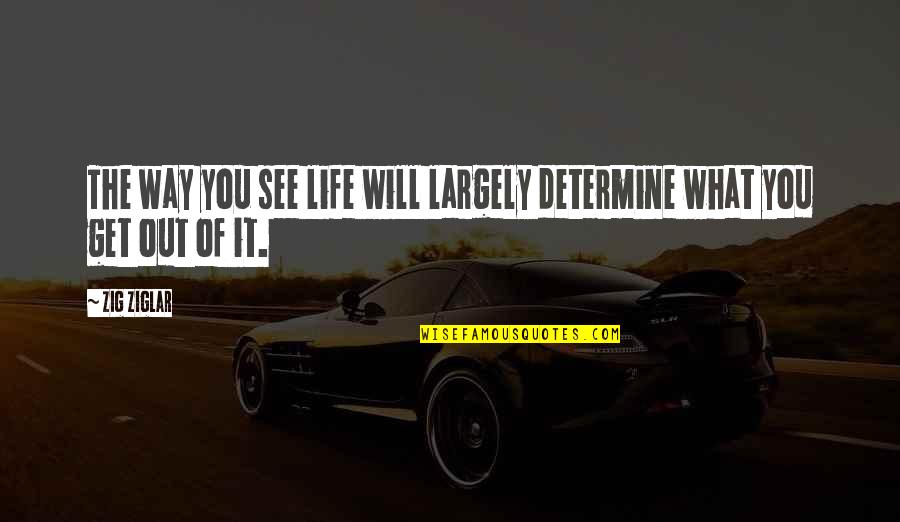 Faulkner Quentin Quotes By Zig Ziglar: The way you see life will largely determine