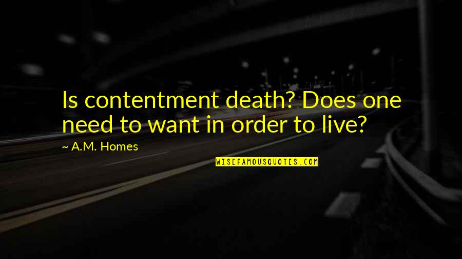 Fazio Auto Quotes By A.M. Homes: Is contentment death? Does one need to want