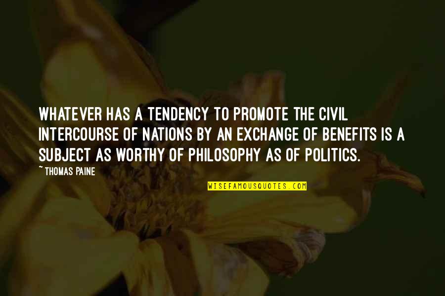 Fermarsi Italian Quotes By Thomas Paine: Whatever has a tendency to promote the civil