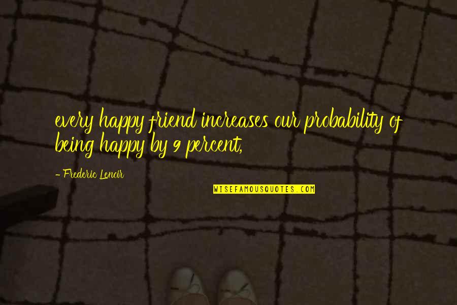 Fifas Reitingi Quotes By Frederic Lenoir: every happy friend increases our probability of being