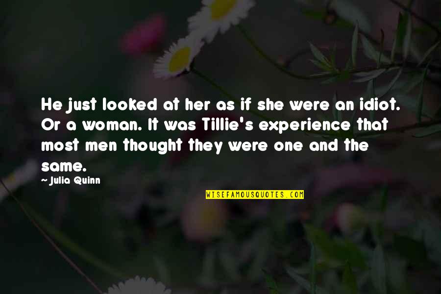 Filipino Leadership Quotes By Julia Quinn: He just looked at her as if she